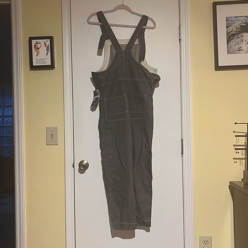 FINISTERRE overall NWT. Brand new. Women’s Powell dungarees. UK size 10 charcoal